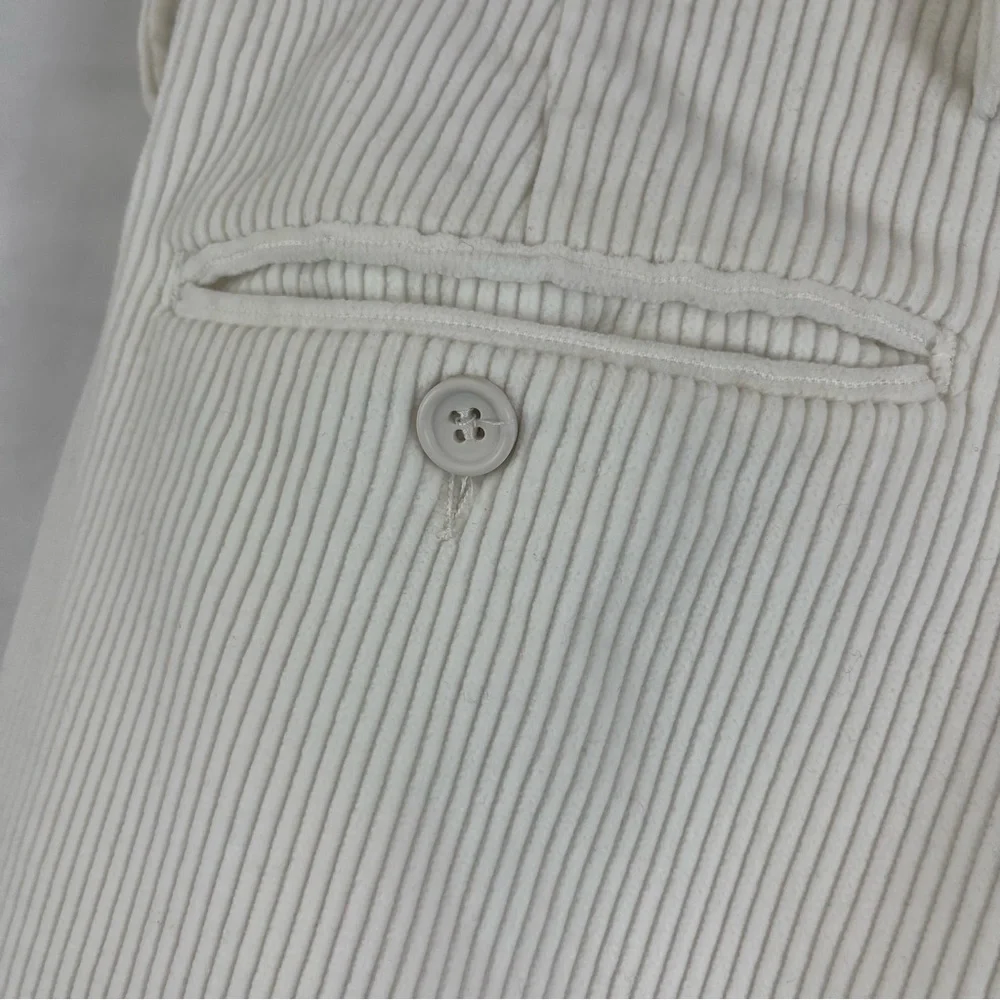 Gucci Men’s Fine Wale Corduroy Trousers‎ Pants Ivory Size 46 (30x30)